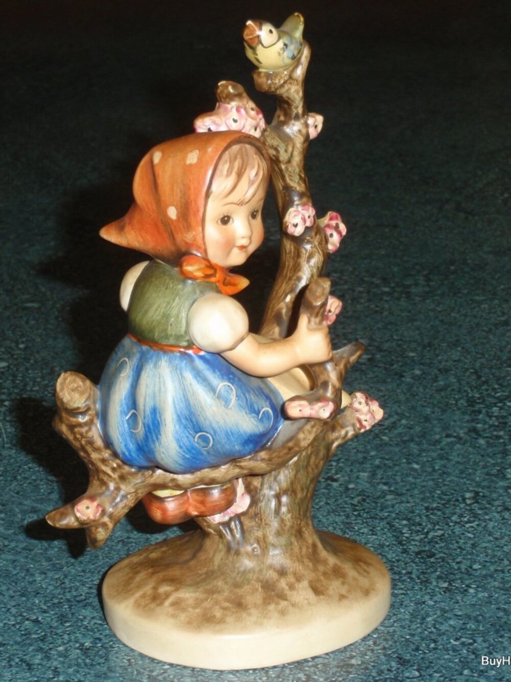 1950s " Apple Tree Girl" Goebel Hummel Figurine #141/1 TMK2 FULL BEE - Antique! - Picture 3 of 11